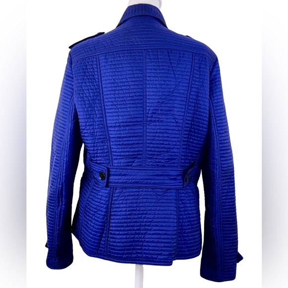 BURBERRY LINDON QUILTED PUFFER JACKET IN ROYAL BLUE - Picture 4 of 12